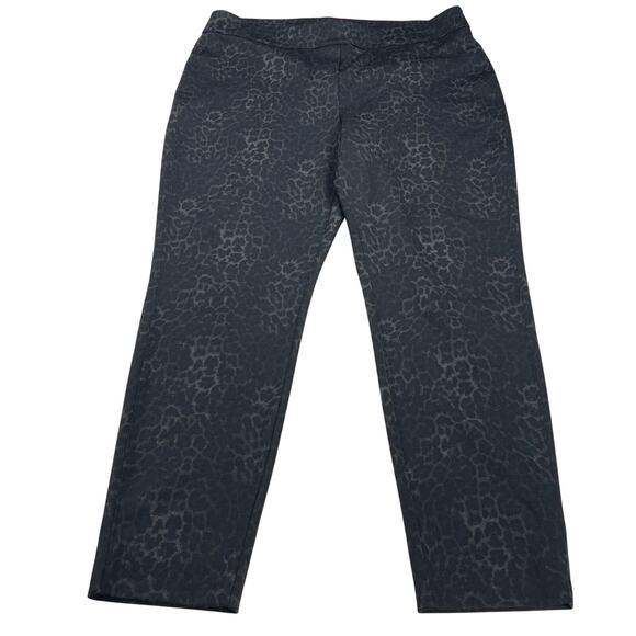 Chico’s Tone on Tone Cheetah Print Ponte Ankle Dress Pants Size 16 (Chico’s 3) - Picture 2 of 12